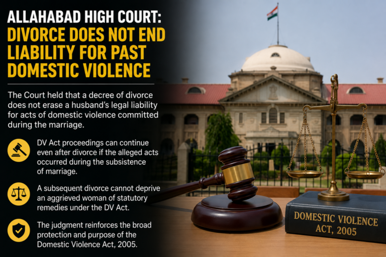Allahabad High Court: Divorce Does Not End DV Case