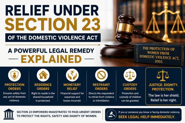 Urgent Relief Under Section 23 of the Domestic Violence Act